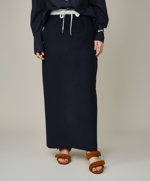 Chaos（カオス）の「Chaos(カオス)/ ◆WHY NOT NOW◆ クラヴスウェットスカート 【セットアップ可】（スカート・レディース・ネイビー/グレー系その他・FREE）」の14枚目の写真