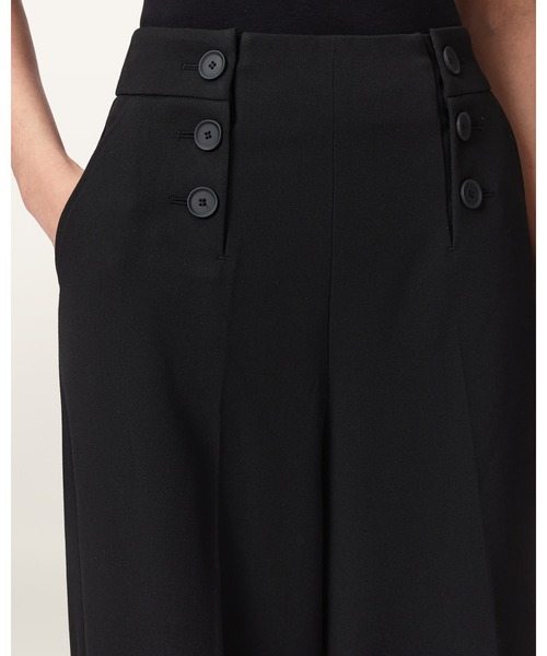 ALLSAINTS(オールセインツ)の「RAINA WIDE LEG TROUSERS | RAINA ワイド レッグ トラウザー(スラックス・レディース・ブラック・4/6/8/10)」の3枚目の写真