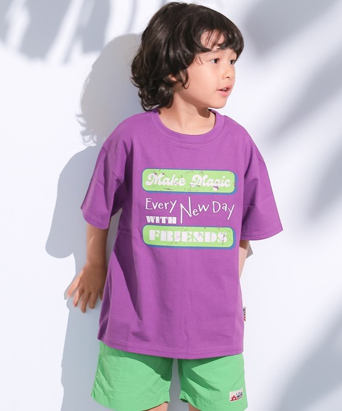 LSP WOW(エルエスピーワオ)の「【LSP WOW!】【プチプラ】カラバリ半袖Tee(Tシャツ/カットソー・キッズ・ブルー/パープル/キナリ/ベージュ/オレンジ/イエロー/ピンク/ライトグリーン/レッド/ブラウン/エメラルド/ブラック/ライトブルー/グレー/オフホワイト/ブラック系その他・130/120/110/100/95/90/80/150/140)」の12枚目の写真