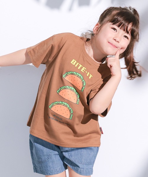 LSP WOW(エルエスピーワオ)の「【LSP WOW!】【プチプラ】カラバリ半袖Tee(Tシャツ/カットソー・キッズ・ブルー/パープル/キナリ/ベージュ/オレンジ/イエロー/ピンク/ライトグリーン/レッド/ブラウン/エメラルド/ブラック/ライトブルー/グレー/オフホワイト/ブラック系その他・130/120/110/100/95/90/80/150/140)」の7枚目の写真