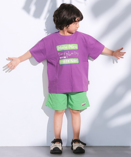 LSP WOW(エルエスピーワオ)の「【LSP WOW!】【プチプラ】カラバリ半袖Tee(Tシャツ/カットソー・キッズ・ブルー/パープル/キナリ/ベージュ/オレンジ/イエロー/ピンク/ライトグリーン/レッド/ブラウン/エメラルド/ブラック/ライトブルー/グレー/オフホワイト/ブラック系その他・130/120/110/100/95/90/80/150/140)」の18枚目の写真