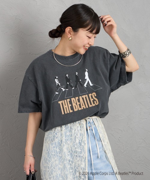 GOOD ROCK SPEED（グッドロックスピード）の「[GOOD ROCK SPEED/グッドロックスピード] 別注 THE BEATLES ロックプリントTシャツ(Abbey Road)【追加】（Tシャツ/カットソー・レディース・チャコールグレー・M/L/XL）」の12枚目の写真