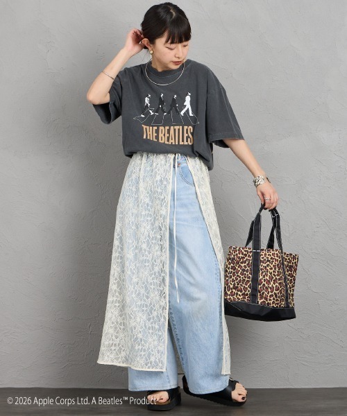 GOOD ROCK SPEED（グッドロックスピード）の「[GOOD ROCK SPEED/グッドロックスピード] 別注 THE BEATLES ロックプリントTシャツ(Abbey Road)【追加】（Tシャツ/カットソー・レディース・チャコールグレー・M/L/XL）」の9枚目の写真