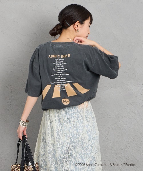 GOOD ROCK SPEED（グッドロックスピード）の「[GOOD ROCK SPEED/グッドロックスピード] 別注 THE BEATLES ロックプリントTシャツ(Abbey Road)【追加】（Tシャツ/カットソー・レディース・チャコールグレー・M/L/XL）」の14枚目の写真