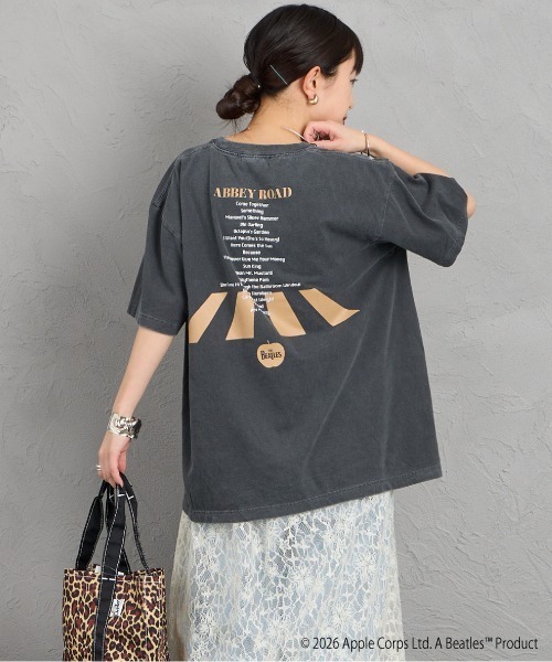 GOOD ROCK SPEED（グッドロックスピード）の「[GOOD ROCK SPEED/グッドロックスピード] 別注 THE BEATLES ロックプリントTシャツ(Abbey Road)【追加】（Tシャツ/カットソー・レディース・チャコールグレー・M/L/XL）」の19枚目の写真