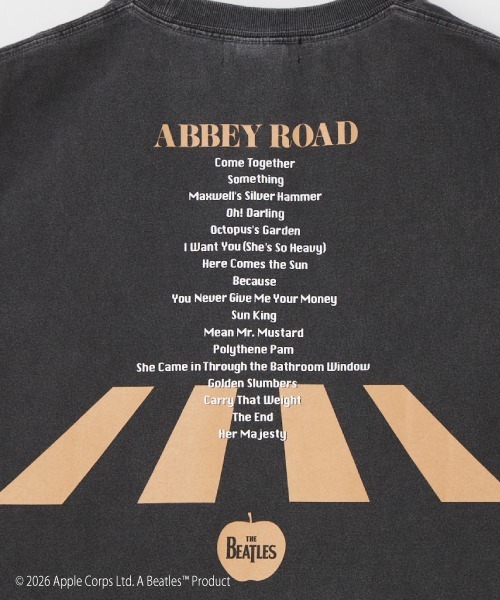 GOOD ROCK SPEED（グッドロックスピード）の「[GOOD ROCK SPEED/グッドロックスピード] 別注 THE BEATLES ロックプリントTシャツ(Abbey Road)【追加】（Tシャツ/カットソー・レディース・チャコールグレー・M/L/XL）」の8枚目の写真
