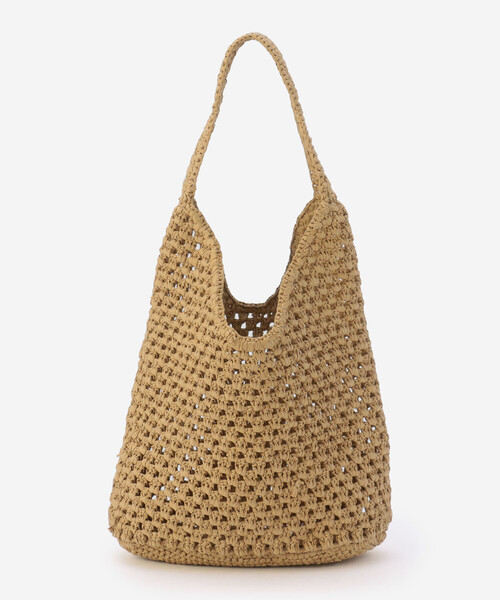 Bshop（ビショップ）の「INDIA INDUSTRY | ペーパーラフィア ショルダーバッグ WOMEN（ショルダーバッグ・レディース・ブラック/Nat・-）」の12枚目の写真