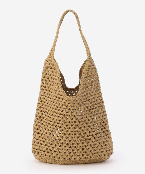 Bshop（ビショップ）の「INDIA INDUSTRY | ペーパーラフィア ショルダーバッグ WOMEN（ショルダーバッグ・レディース・ブラック/Nat・-）」の16枚目の写真