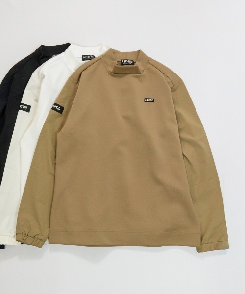 セール】＜MENS>袖切替UV冷感モックネックプルオーバー（Tシャツ