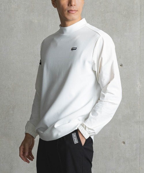 セール】＜MENS>袖切替UV冷感モックネックプルオーバー（Tシャツ