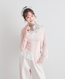 OLIVE des OLIVE | レーストリムトップス(Tシャツ/カットソー)