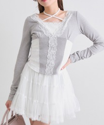 OLIVE des OLIVE | レーストリムトップス(Tシャツ/カットソー)