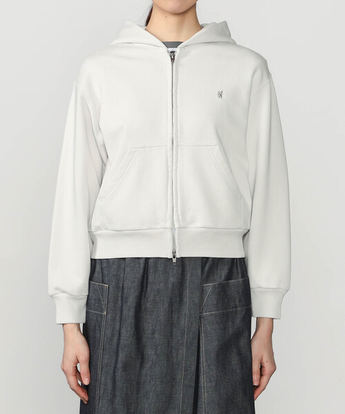 GYMPHLEX（ジムフレックス）の「Gymphlex | フレンチテリー ジップパーカー WOMEN（パーカー・レディース・ライトブルー/ライトグレー・14）」の11枚目の写真