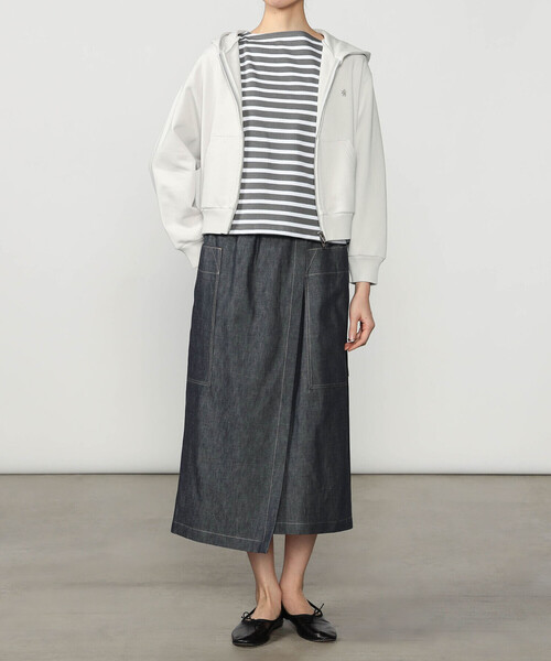 GYMPHLEX（ジムフレックス）の「Gymphlex | フレンチテリー ジップパーカー WOMEN（パーカー・レディース・ライトブルー/ライトグレー・14）」の15枚目の写真