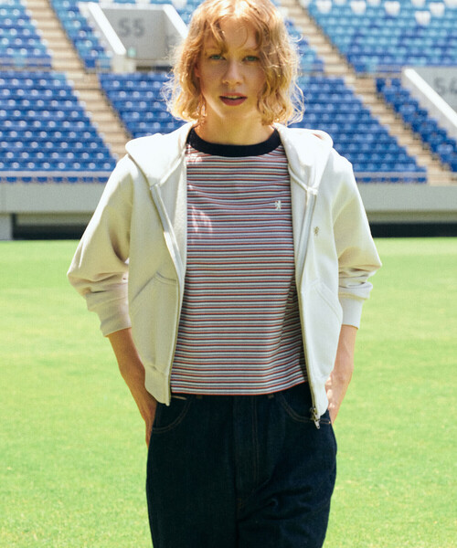 GYMPHLEX（ジムフレックス）の「Gymphlex | フレンチテリー ジップパーカー WOMEN（パーカー・レディース・ライトブルー/ライトグレー・14）」の16枚目の写真