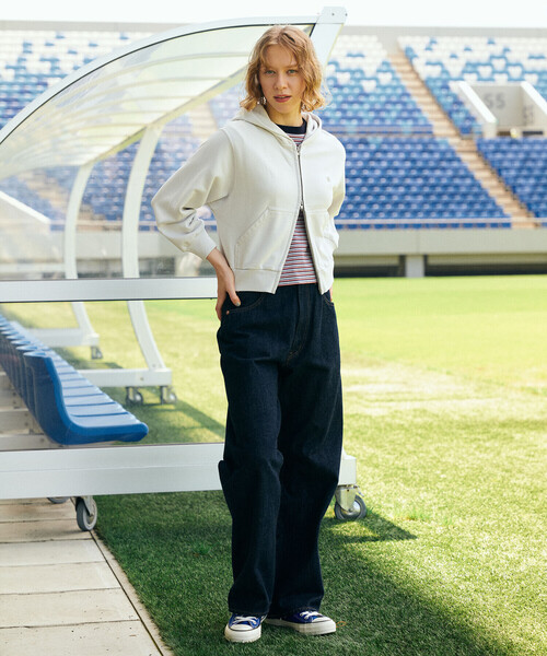 GYMPHLEX（ジムフレックス）の「Gymphlex | フレンチテリー ジップパーカー WOMEN（パーカー・レディース・ライトブルー/ライトグレー・14）」の17枚目の写真