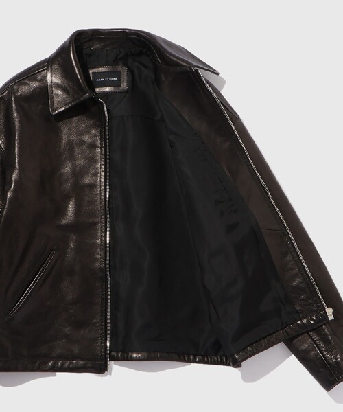 ADAM ET ROPE'（アダムエロペ）の「ホースハイド レザーライダースブルゾン（ライダースジャケット・メンズ・ブラック・L/M）」の7枚目の写真