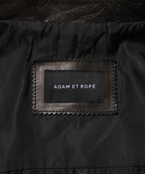 ADAM ET ROPE'（アダムエロペ）の「ホースハイド レザーライダースブルゾン（ライダースジャケット・メンズ・ブラック・L/M）」の16枚目の写真