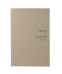 EDiT（エディット）の「【直営店限定】EDiT 手帳 2026 スケジュール帳 2026年4月始まり 1日1ページ B6変型 シンプルタイポ（手帳/メモ帳）」