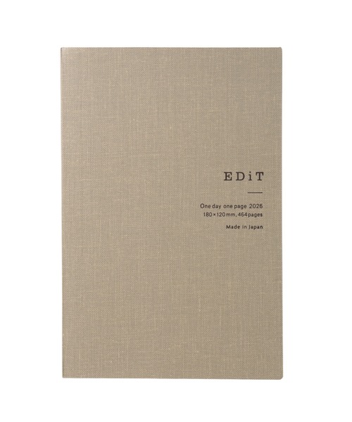EDiT(エディット)の「【直営店限定】EDiT 手帳 2026 スケジュール帳 2026年4月始まり 1日1ページ B6変型 シンプルタイポ(手帳/メモ帳・レディース・グレー/ブラック/ホワイト・FREE)」の3枚目の写真