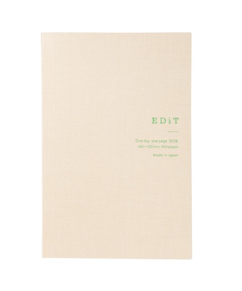 EDiT(エディット)の「【直営店限定】EDiT 手帳 2026 スケジュール帳 2026年4月始まり 1日1ページ B6変型 シンプルタイポ(手帳/メモ帳・レディース・グレー/ブラック/ホワイト・FREE)」の9枚目の写真