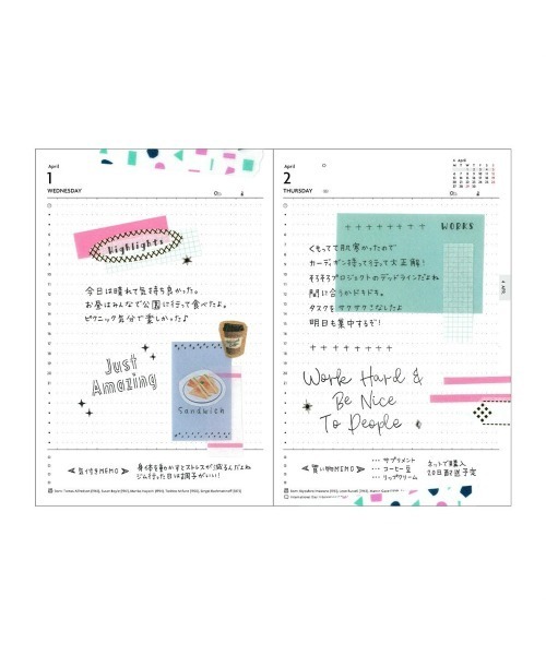 EDiT(エディット)の「【直営店限定】EDiT 手帳 2026 スケジュール帳 2026年4月始まり 1日1ページ B6変型 シンプルタイポ(手帳/メモ帳・レディース・グレー/ブラック/ホワイト・FREE)」の7枚目の写真