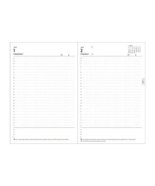 EDiT(エディット)の「【直営店限定】EDiT 手帳 2026 スケジュール帳 2026年4月始まり 1日1ページ B6変型 シンプルタイポ(手帳/メモ帳・レディース・グレー/ブラック/ホワイト・FREE)」の6枚目の写真