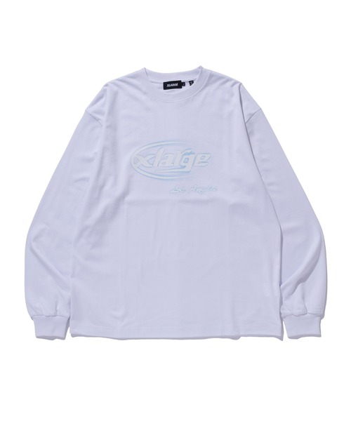 XLARGE(エクストララージ)の「SUPURER L/S TEE(Tシャツ/カットソー・メンズ・ブラック/ホワイト/ピンク・S/M/L/XL)」の1枚目の写真