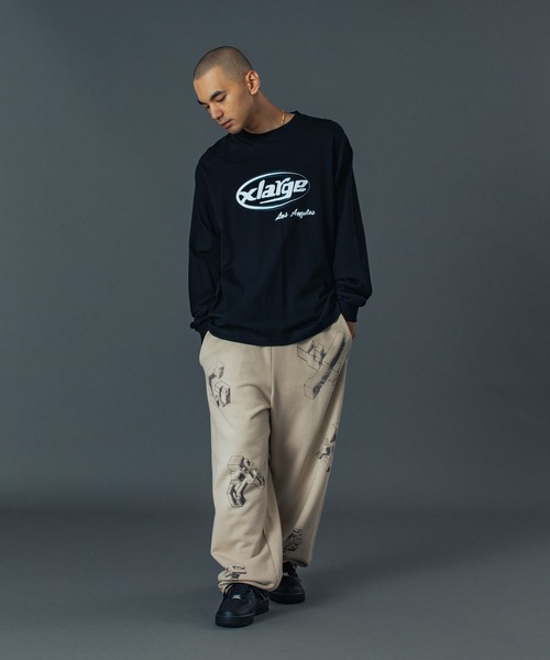 XLARGE(エクストララージ)の「SUPURER L/S TEE(Tシャツ/カットソー・メンズ・ブラック/ホワイト/ピンク・S/M/L/XL)」の7枚目の写真