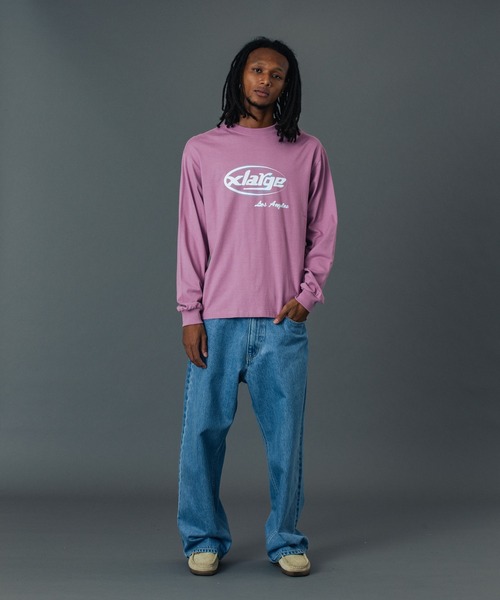 XLARGE(エクストララージ)の「SUPURER L/S TEE(Tシャツ/カットソー・メンズ・ブラック/ホワイト/ピンク・S/M/L/XL)」の9枚目の写真