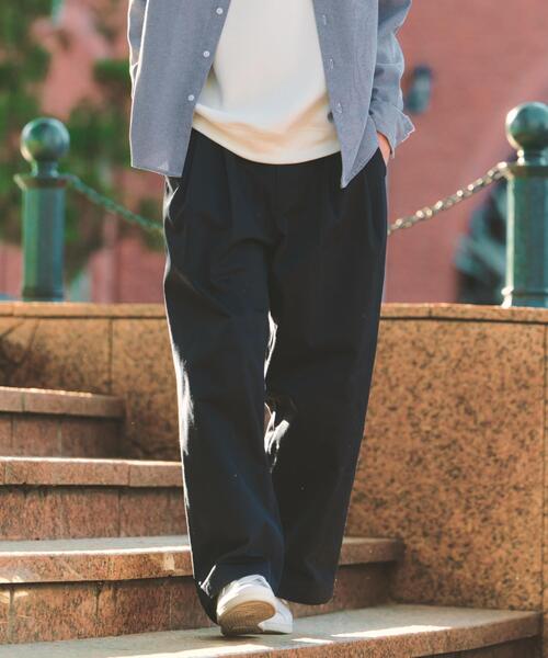 THE SHOP TK （ザ ショップ ティーケー ）の「【POLO BCS 別注】ワイドチノ イージーパンツ（その他パンツ・メンズ・ネイビー/ベージュ・04/02/03）」の2枚目の写真