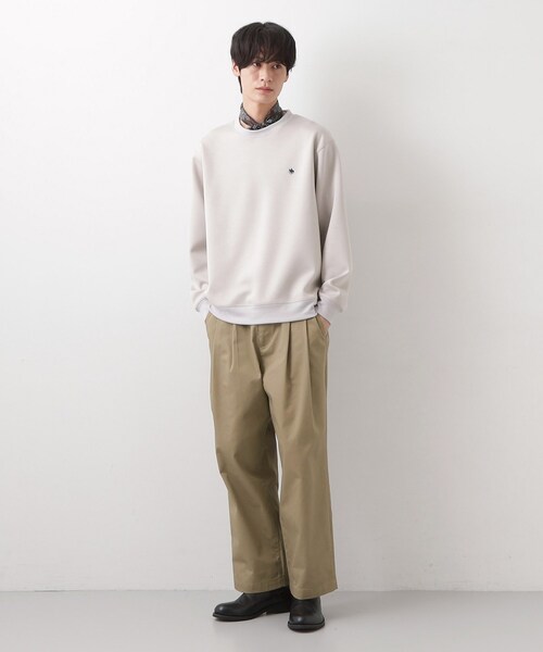 THE SHOP TK （ザ ショップ ティーケー ）の「【POLO BCS 別注】ワイドチノ イージーパンツ（その他パンツ・メンズ・ネイビー/ベージュ・04/02/03）」の10枚目の写真