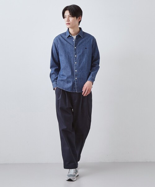 THE SHOP TK （ザ ショップ ティーケー ）の「【POLO BCS 別注】ワイドチノ イージーパンツ（その他パンツ・メンズ・ネイビー/ベージュ・04/02/03）」の15枚目の写真