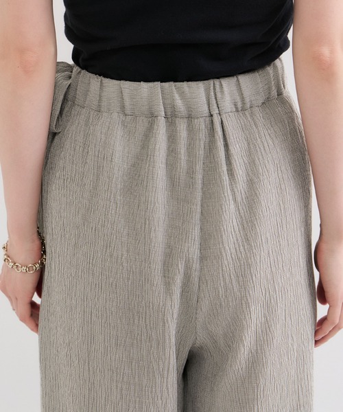 le cercle ADAM ET ROPE'（ルセルクルアダムエロペ）の「楊柳ラップリボンパンツ（その他パンツ・レディース・グレー系その他/ブラック・FREE）」の15枚目の写真