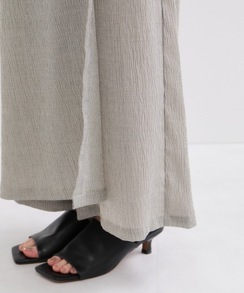 le cercle ADAM ET ROPE'（ルセルクルアダムエロペ）の「楊柳ラップリボンパンツ（その他パンツ・レディース・グレー系その他/ブラック・FREE）」の16枚目の写真