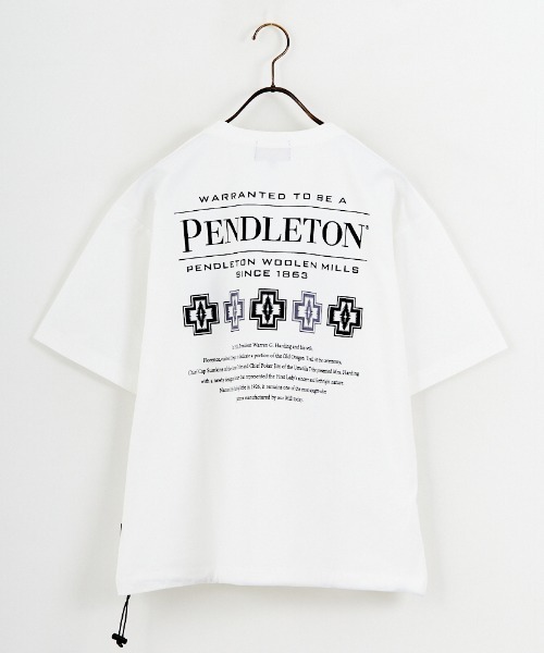 PENDLETON（ペンドルトン）の「【WEB先行予約】[PENDLETON/ペンドルトン] ドローコード付き ヒストリーロゴ バックプリントTシャツ（Tシャツ/カットソー・レディース・ホワイト/ベージュ/ブラック・XL/L/M/S）」の16枚目の写真