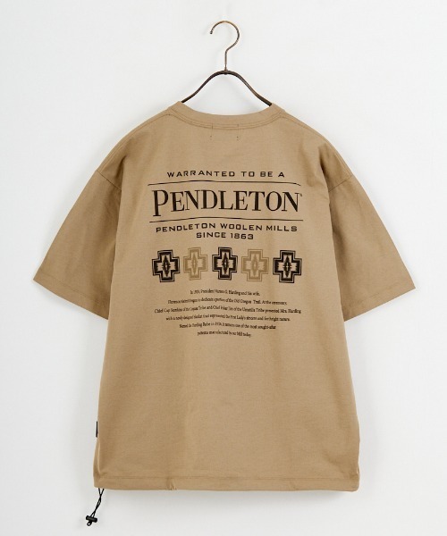 PENDLETON（ペンドルトン）の「【WEB先行予約】[PENDLETON/ペンドルトン] ドローコード付き ヒストリーロゴ バックプリントTシャツ（Tシャツ/カットソー・レディース・ホワイト/ベージュ/ブラック・XL/L/M/S）」の14枚目の写真