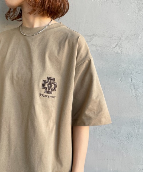 PENDLETON（ペンドルトン）の「【WEB先行予約】[PENDLETON/ペンドルトン] ドローコード付き ヒストリーロゴ バックプリントTシャツ（Tシャツ/カットソー・レディース・ホワイト/ベージュ/ブラック・XL/L/M/S）」の8枚目の写真