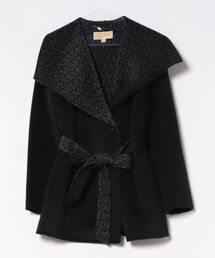 ♡美品♡MICHAEL KORS マイケルコース　カシミヤコート　ブラック マイケルコースコート（レディースファッション）（サイズ（S/M/L
