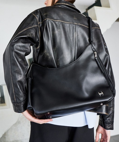 HARE(ハレ)の「HパーツBIGショルダーBAG(HARE)(ショルダーバッグ・メンズ・ブラック・FREE)」の3枚目の写真