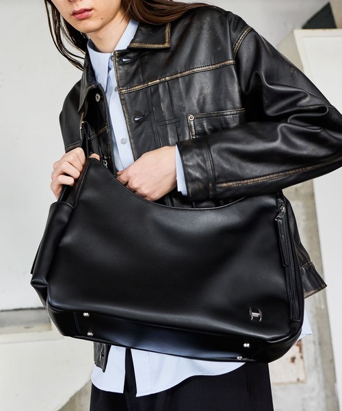 HARE(ハレ)の「HパーツBIGショルダーBAG(HARE)(ショルダーバッグ・メンズ・ブラック・FREE)」の5枚目の写真