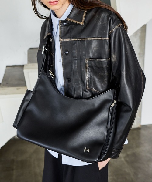 HARE(ハレ)の「HパーツBIGショルダーBAG(HARE)(ショルダーバッグ・メンズ・ブラック・FREE)」の6枚目の写真