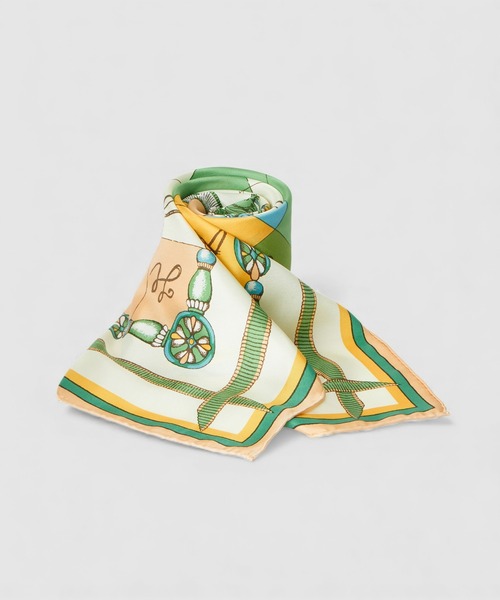 manipuri（マニプリ）の「【manipuri(マニプリ)】88×88 SILK SCARF（ストール/ショール・レディース・グリーン系その他/アイボリー・FREE）」の9枚目の写真