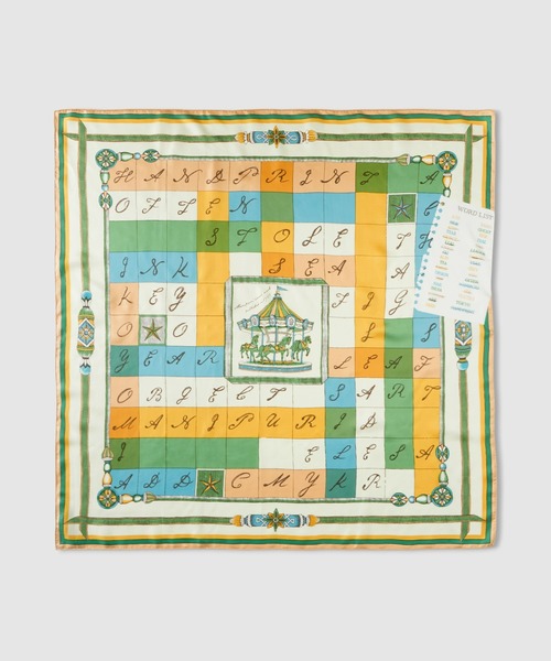 manipuri（マニプリ）の「【manipuri(マニプリ)】88×88 SILK SCARF（ストール/ショール・レディース・グリーン系その他/アイボリー・FREE）」の10枚目の写真