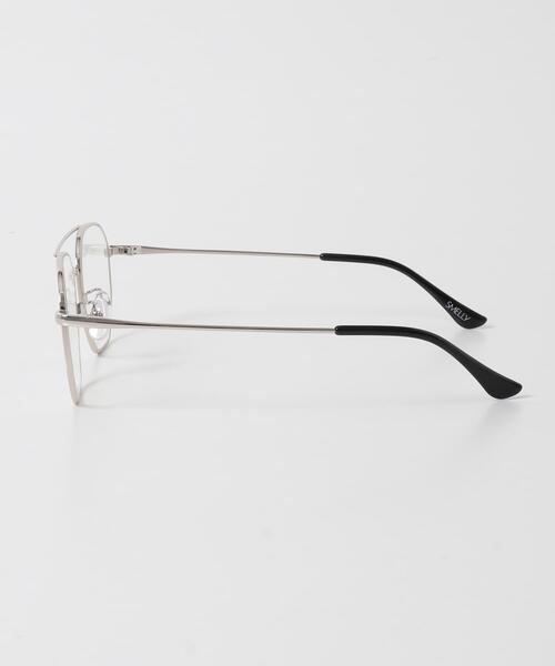 SMELLY（スメリー）の「ダブルブリッジダテメガネ（メガネ・レディース・シルバー・-）」の8枚目の写真