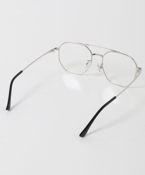 SMELLY（スメリー）の「ダブルブリッジダテメガネ（メガネ・レディース・シルバー・-）」の9枚目の写真