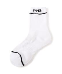 PING（ピン）の「【PING APPAREL】PINGロゴショートソックス ＜PERFORMANCE＞ (MENS)（ソックス/靴下）」