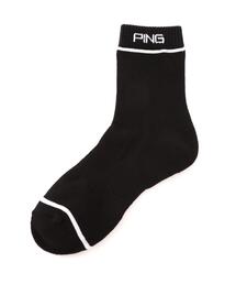 PING（ピン）の「【PING APPAREL】PINGロゴショートソックス ＜PERFORMANCE＞ (MENS)（ソックス/靴下）」