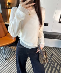 インナー T シャツ メッシュ クルーネック 長袖 ヴィンテージ 肌触り