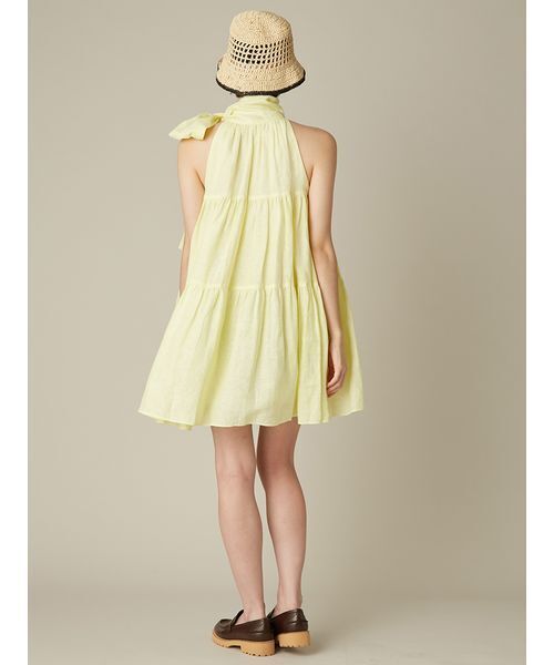 FURFUR(ファーファー)の「ボウタイアメスリワンピース(ワンピース・レディース・イエロー/オフホワイト/ブラック・F)」の12枚目の写真